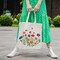 Canvas Tote Bag Embroidery Kit for Beginners,Cross Stitch Kits for Adults,Arts Crafts Needlepoint Women Shopping Reusable Grocery Bags